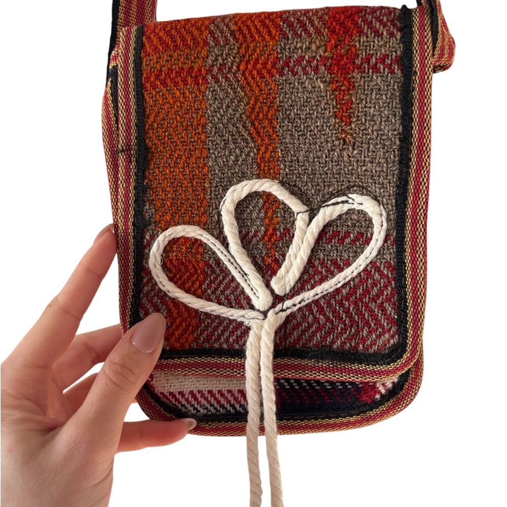 Handmade Boho Crossbody Bag Woven Festival Shoulder Purse Ethnic Kilim - Picture 5 of 13
